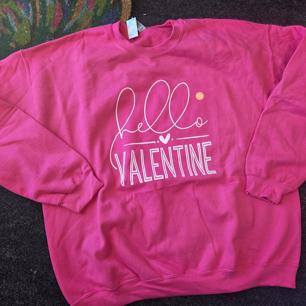 Pink 'Hello Valentine' Women's Sweater